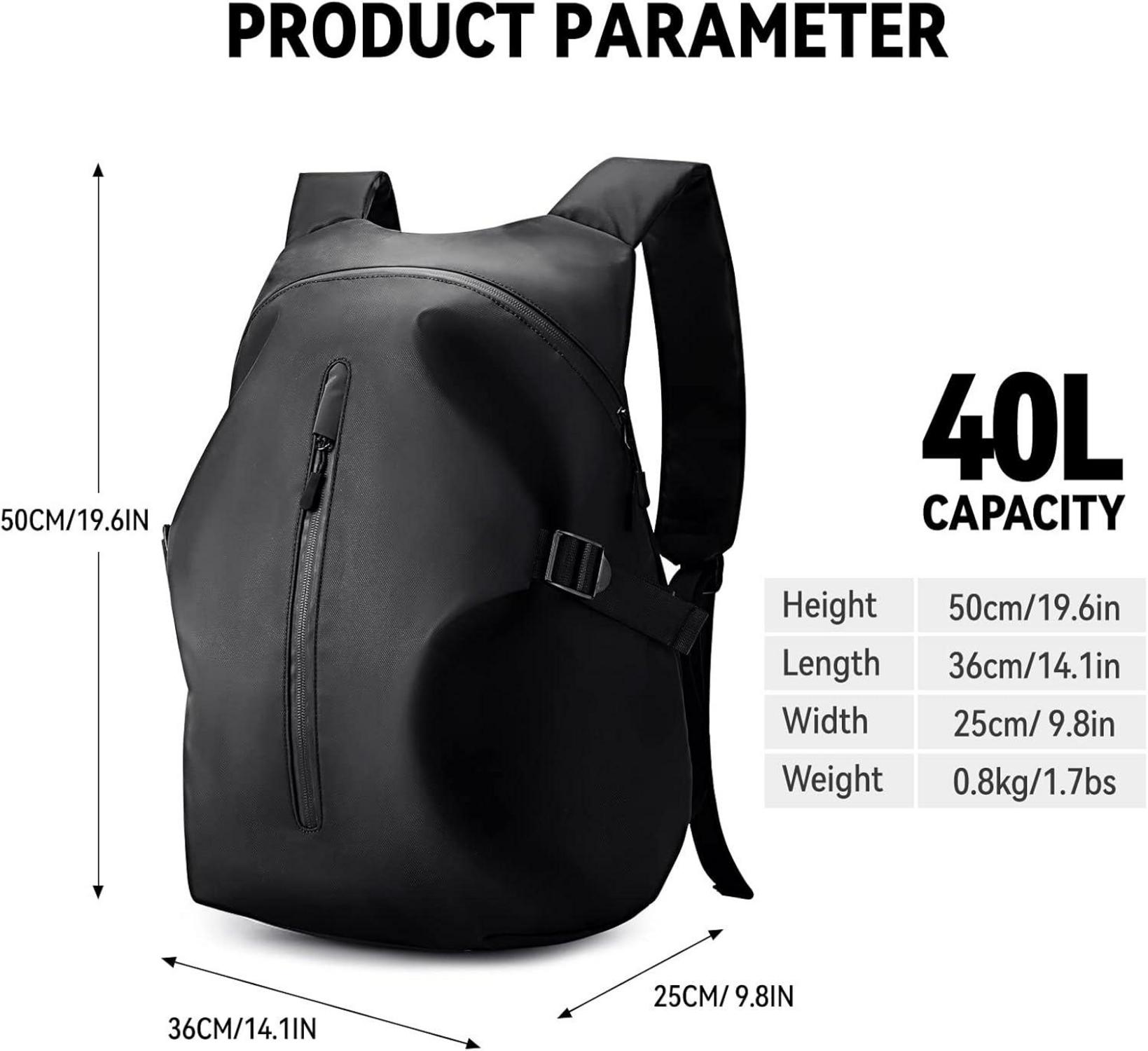 Motorradrucksack Herren wasserdichter Helmrucksack Laptoptasche