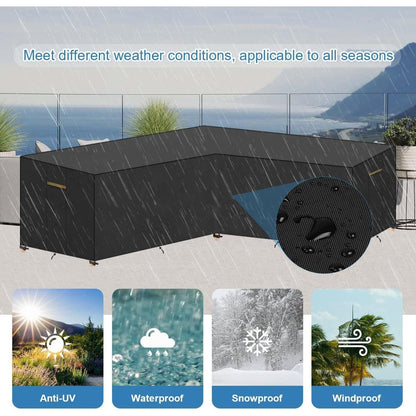 L-Form Gartenlounge Abdeckung Wasserdicht 215x215cm