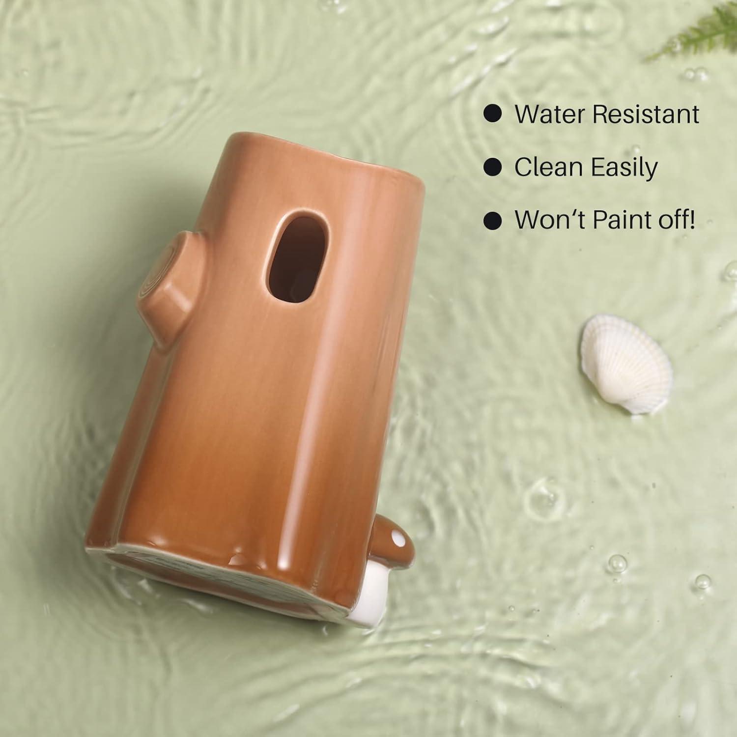 Hamster Trinkflasche mit Ständer 120 ml Kleintiertränke Braun