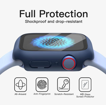 Schutzhülle Displayschutz Apple Watch Series 9 8 7 41mm Blau