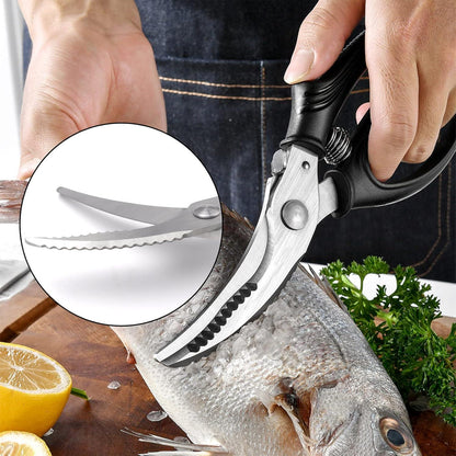 Geflügelschere Edelstahl scharf Griffarretierung Feder Geeignet Schneiden