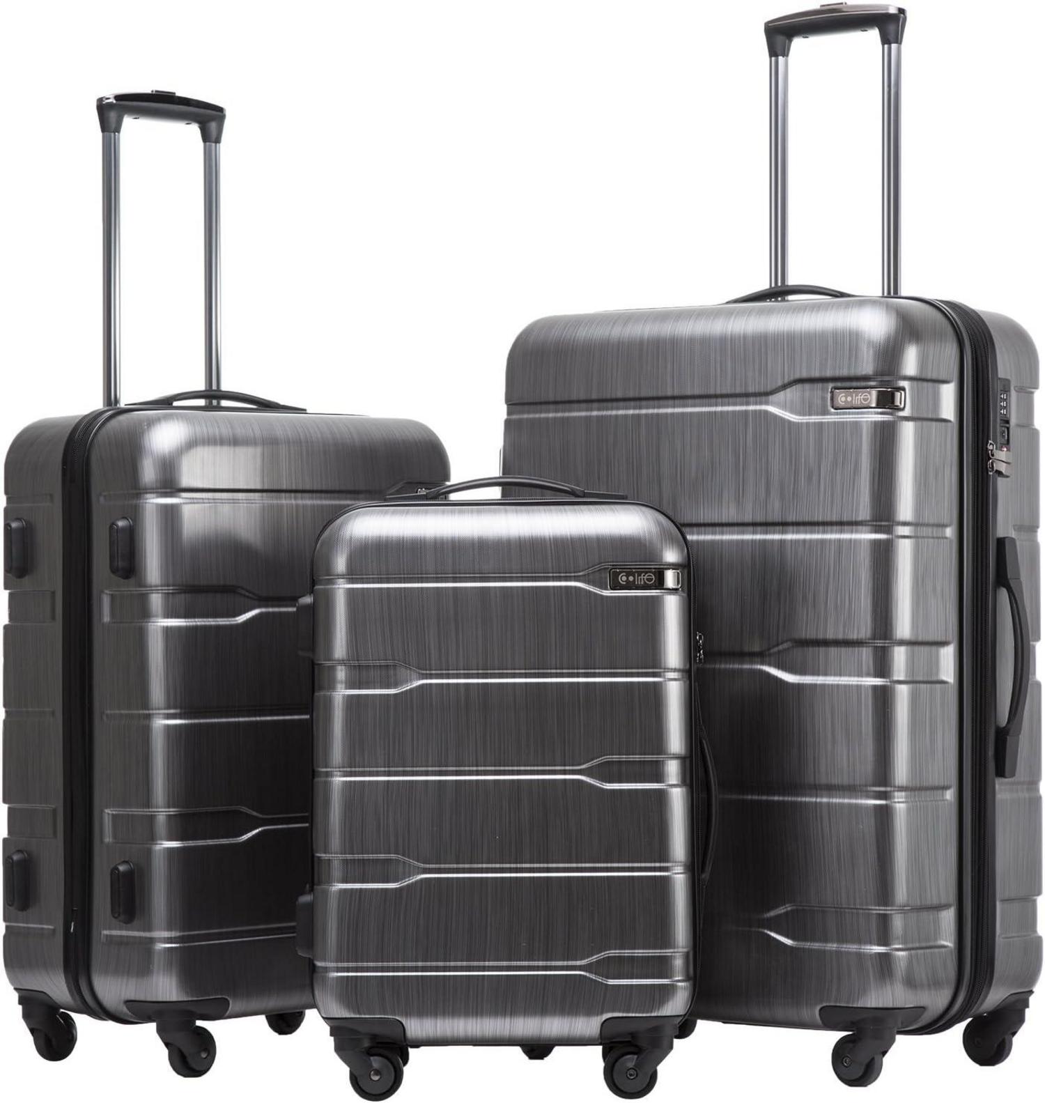 Hartschalen-Koffer Rollkoffer Reisekoffer PC Material TSA-Schloss
