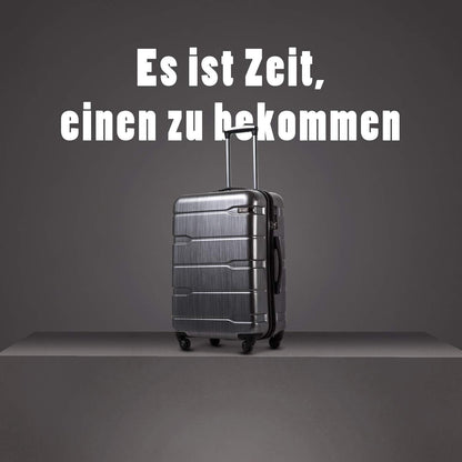 COOLIFE Hartschalen-Koffer 3tlg Set Silber PC Material