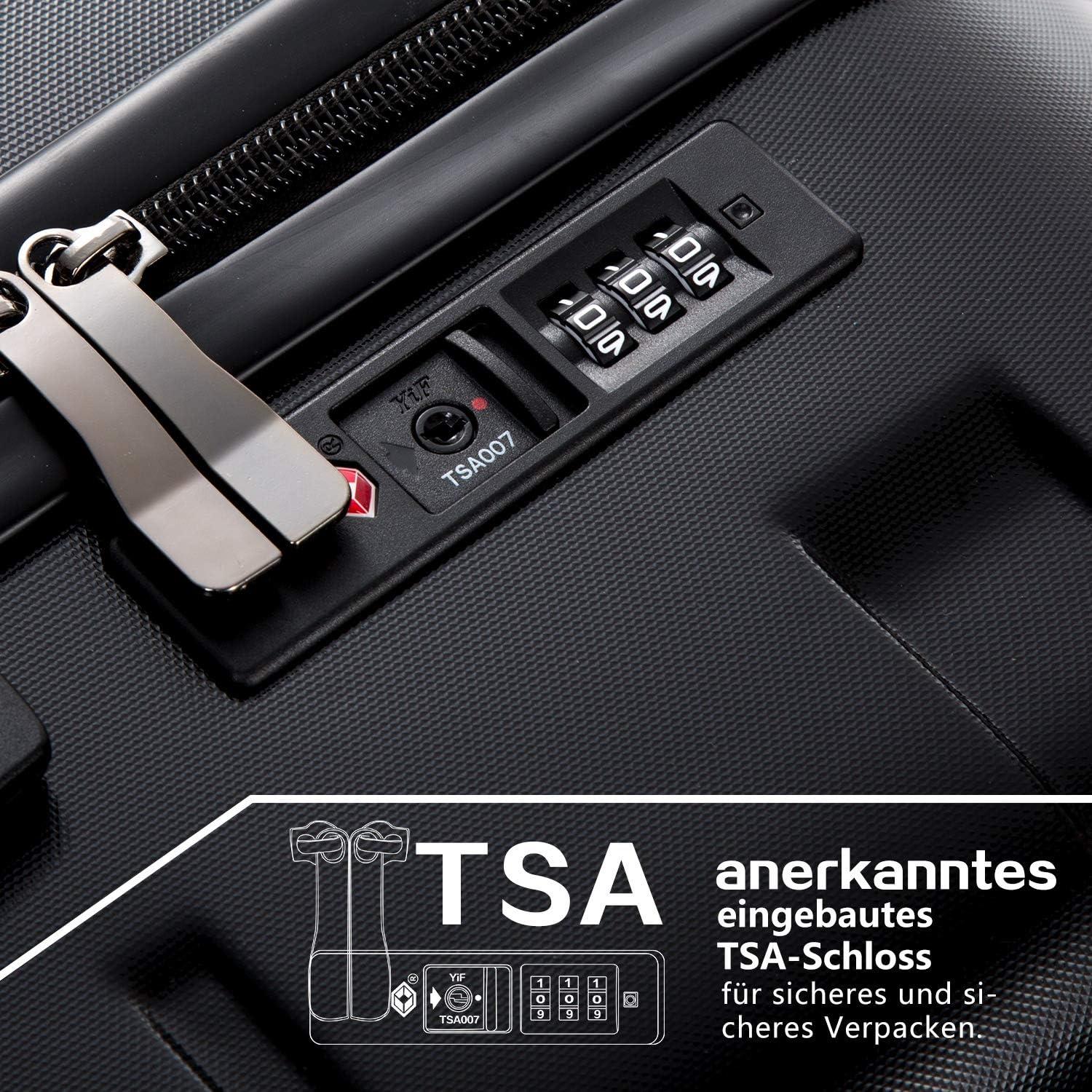 Hartschalen-Koffer Rollkoffer PC Material TSA-Schloss 4 Rollen