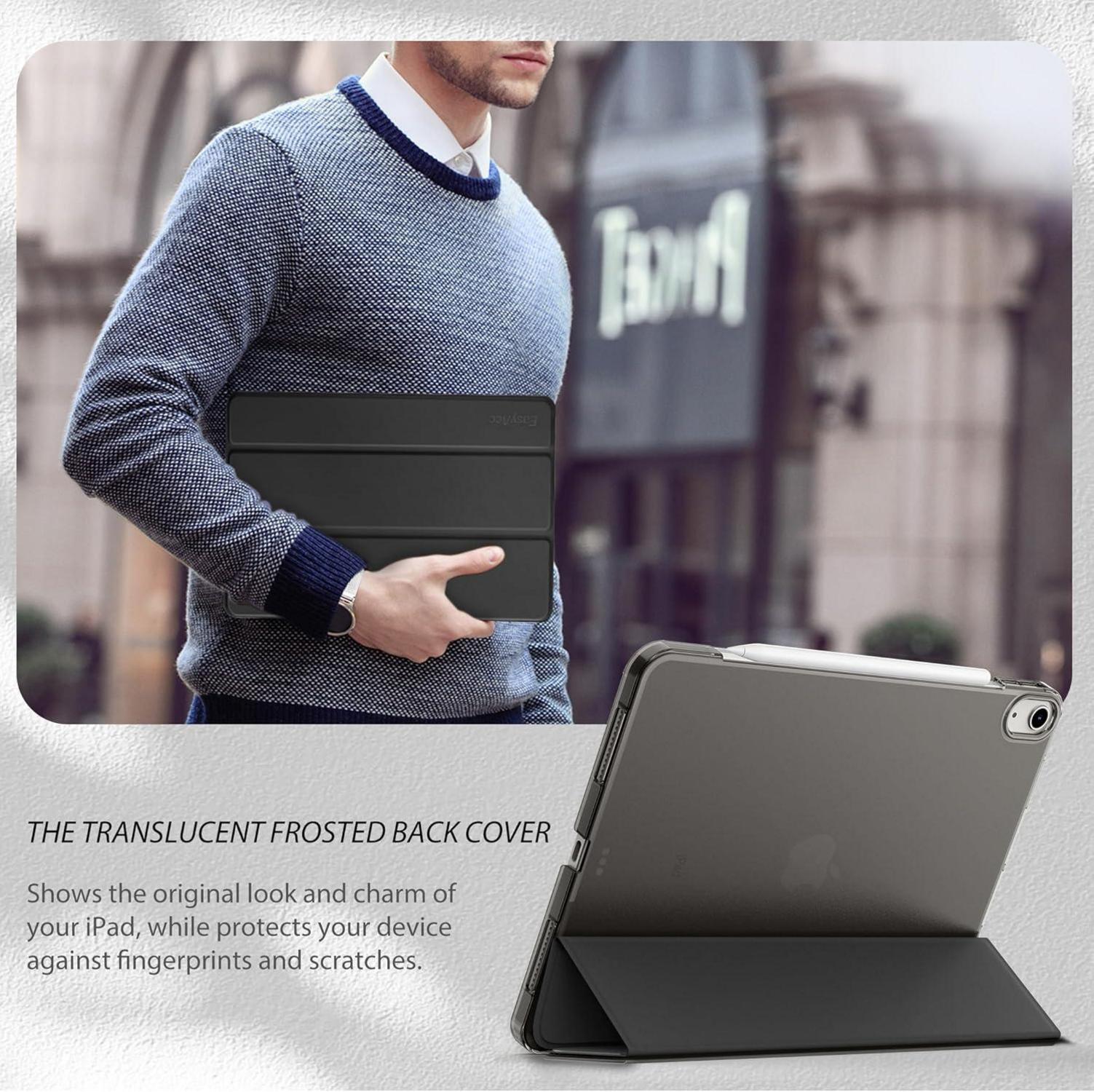 EasyAcc iPad Air M2 11 Zoll Hülle Ultra Dünn Schwarz