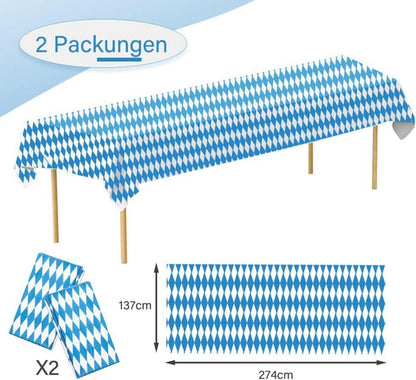 Oktoberfest Partydekorationen Tischdecke & Wimpel Banner