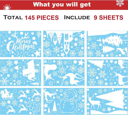 Weihnachts-Fensteraufkleber 145