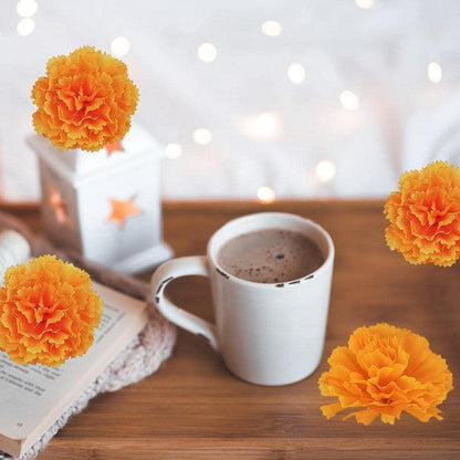30x Künstliche Ringelblumen – Diwali Deko & DIY Blumen