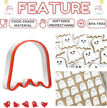 Halloween Geister Ausstechformen Set, Edelstahl, PVC-Rand