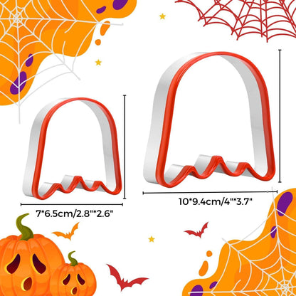 Crethink Halloween Geister Ausstechformen Set, PVC-Rand, Backen