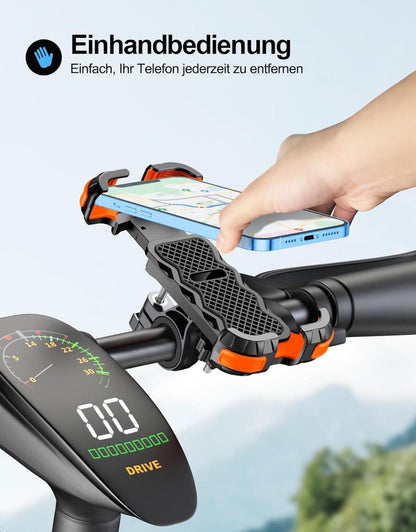 Universelle Handyhalterung Fahrrad 360° Drehbar für 4,7-6,8