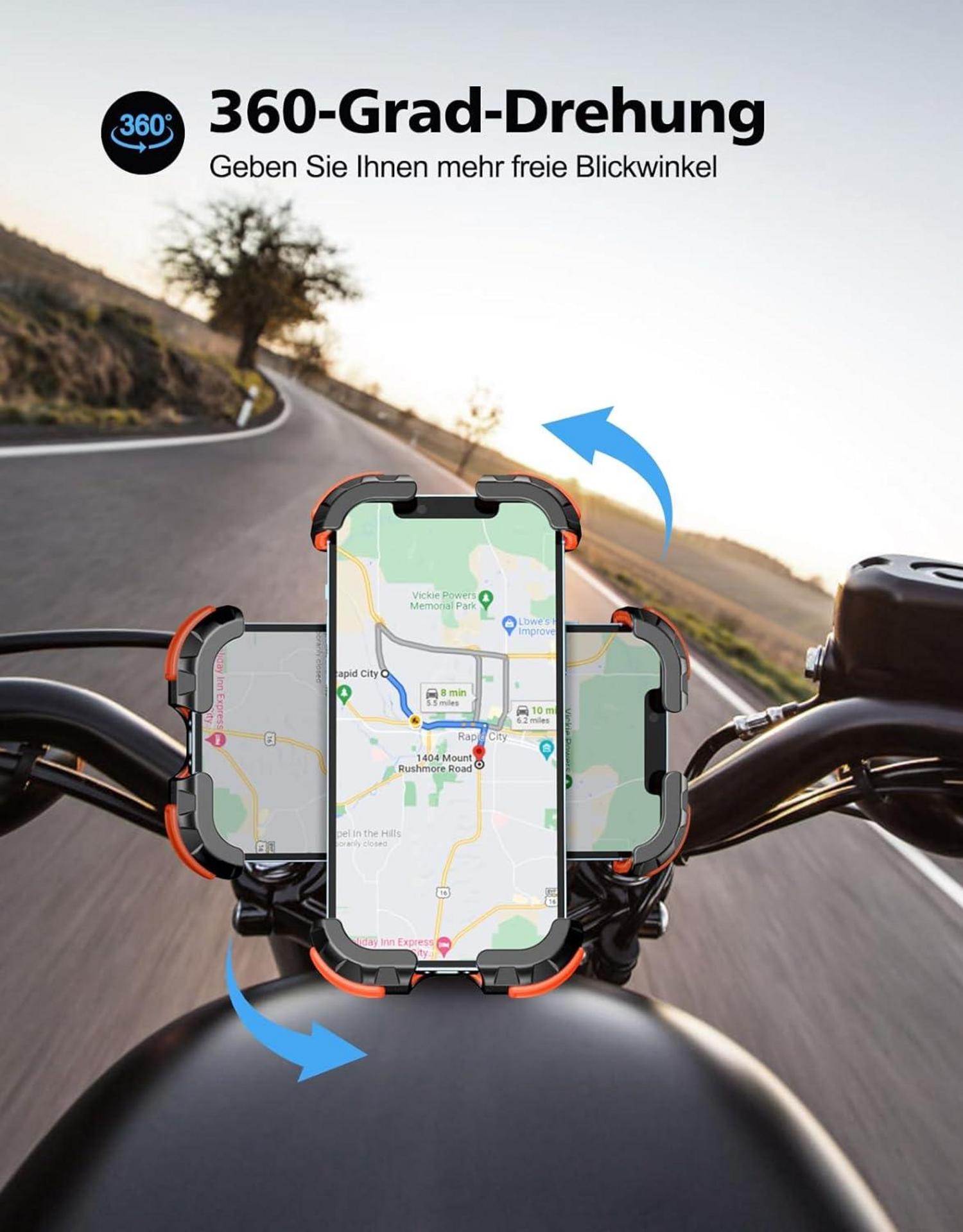 Glangeh Handyhalterung Fahrrad 360° Drehbar für 4,7-6,8 Zoll Smartphone