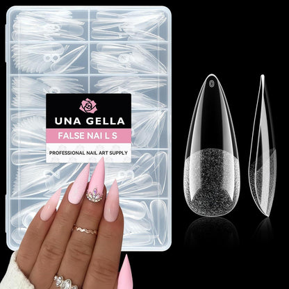 Stiletto Nagelspitzen 216 Stück – 12 Größen für DIY Nageldesign