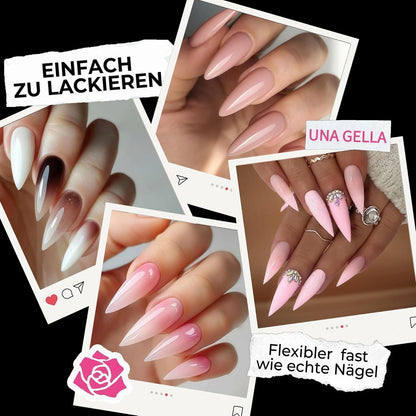 Stiletto Nagelspitzen 216 Stück – 12 Größen für DIY Nageldesign