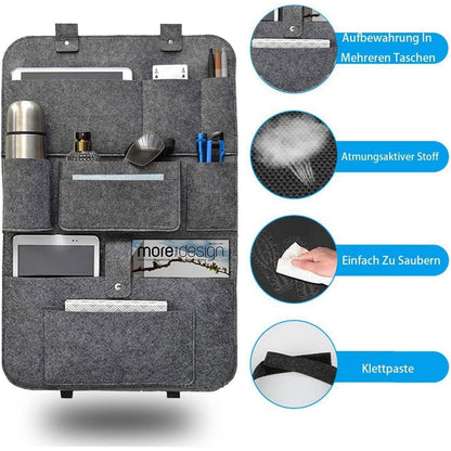 Autositz Organizer Filz Aufbewahrungstasche für Auto 2 Stück