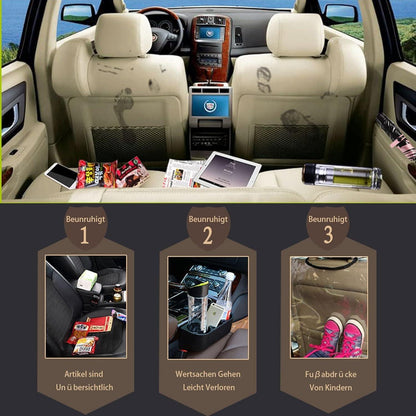 2er Set Autositz Organizer Filz Aufbewahrungstasche Dunkelgrau Auto Rücksitztasche Gadget Camping Zubehör