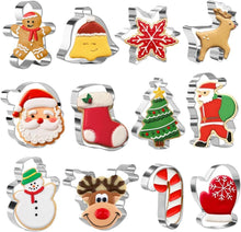 Weihnachts Ausstecher Set 12 Stück Edelstahl Lebkuchenmann