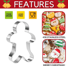 Weihnachts Ausstecher Set 12 Stück Edelstahl Lebkuchenmann