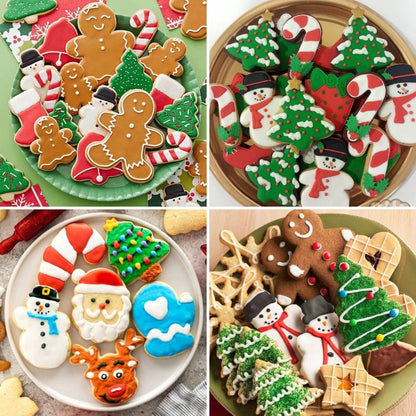 Weihnachts Ausstecher Set 12 Stück Edelstahl Lebkuchenmann