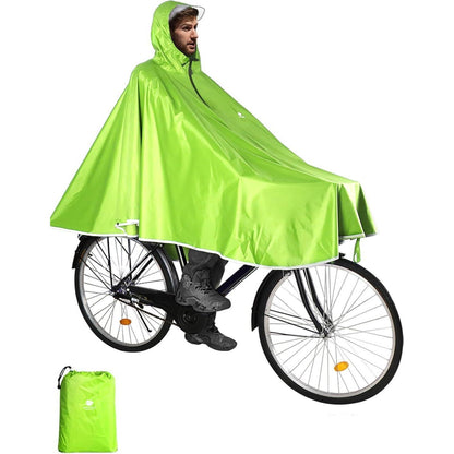 ANYOO Wasserdichter Radfahren Regen Poncho mit Kapuze