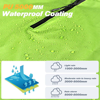 ANYOO Wasserdichter Radfahren Regen Poncho mit Kapuze