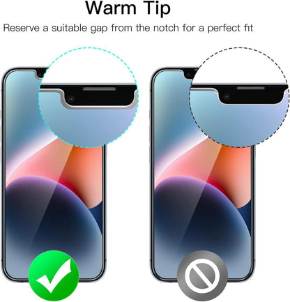 Panzer Schutzfolie Displayschutz 3 Stück JETech iPhone 14 Plus 6,7