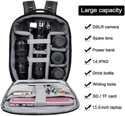Wasserdichter Kamerarucksack für Sony Canon Nikon Kameras