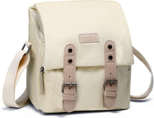 Kameratasche Wasserdicht Vintage SLR-Tasche Canvas Fototasche Weiß S