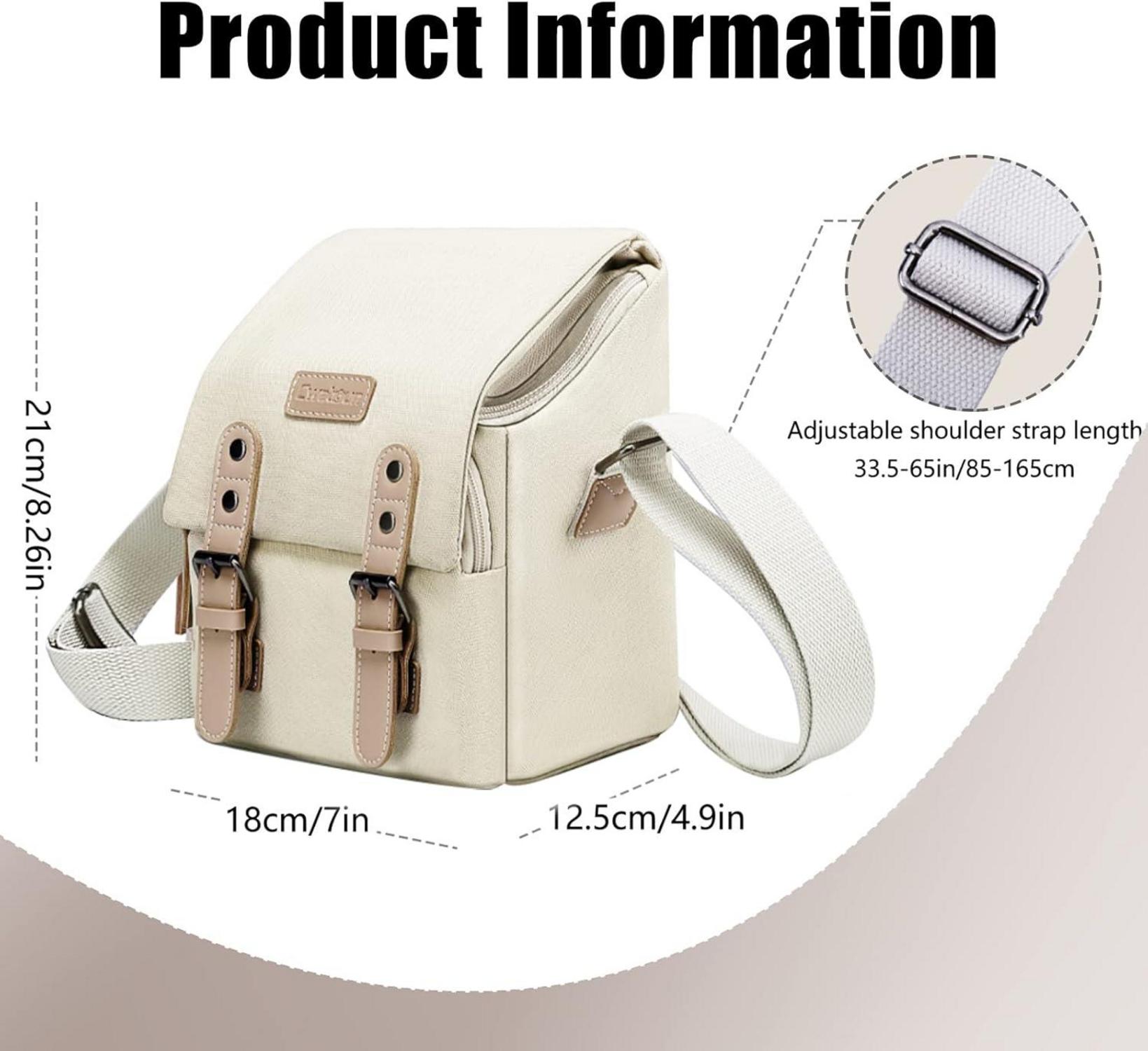Kameratasche Wasserdicht Kleine SLR-Tasche Vintage Fototasche Canvas