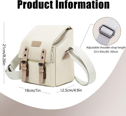 Kameratasche Wasserdicht Kleine SLR-Tasche Vintage Fototasche Canvas