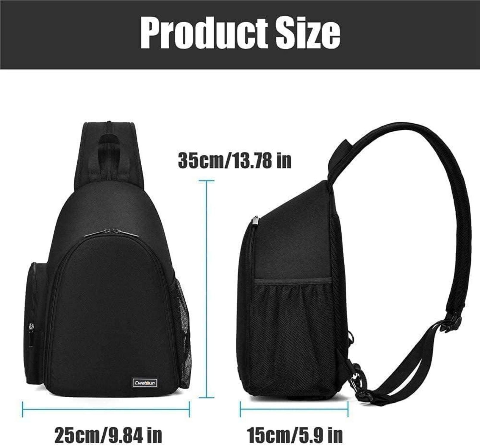 Kameratasche SLR wasserdichter Kamerarucksack Organizer - Schwarz