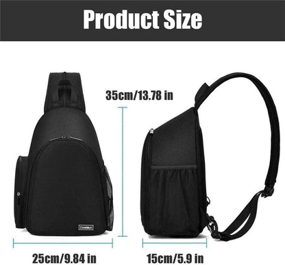 Kameratasche SLR wasserdichter Kamerarucksack Organizer - Schwarz