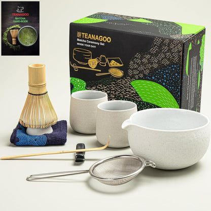 Japanisches Matcha Tee Set – 9tlg. mit Schale & Zubehör