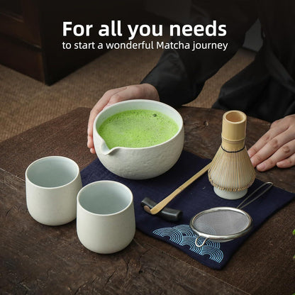 Japanisches Matcha Tee Set – 9tlg. mit Schale & Zubehör
