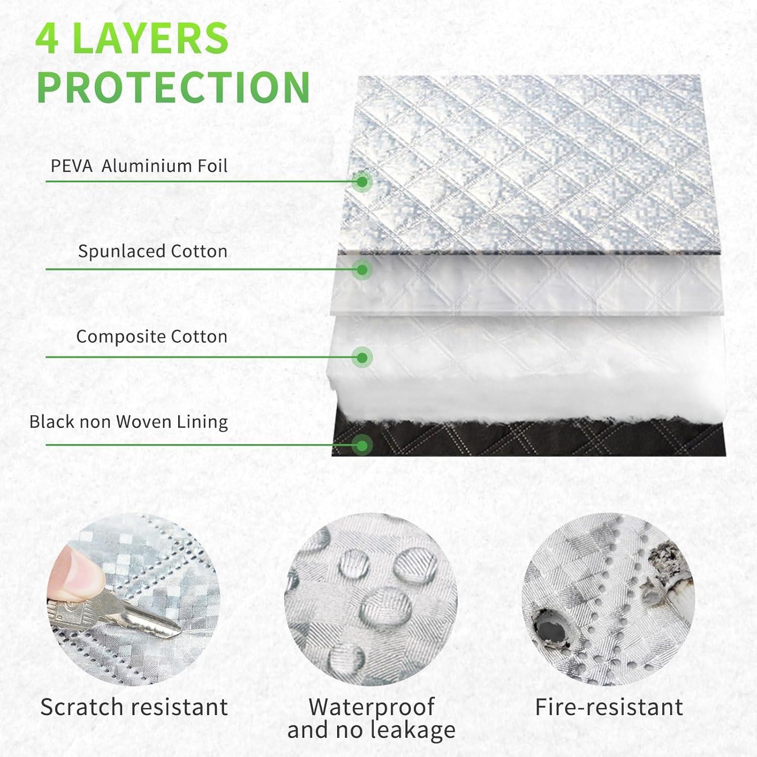 Auto Scheibenabdeckung Winter Ninonly Magnet Frost UV-Schutz