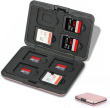 Speicherkarten Tasche Wasserdicht für 8 SD 8 TF Karten - Rosa