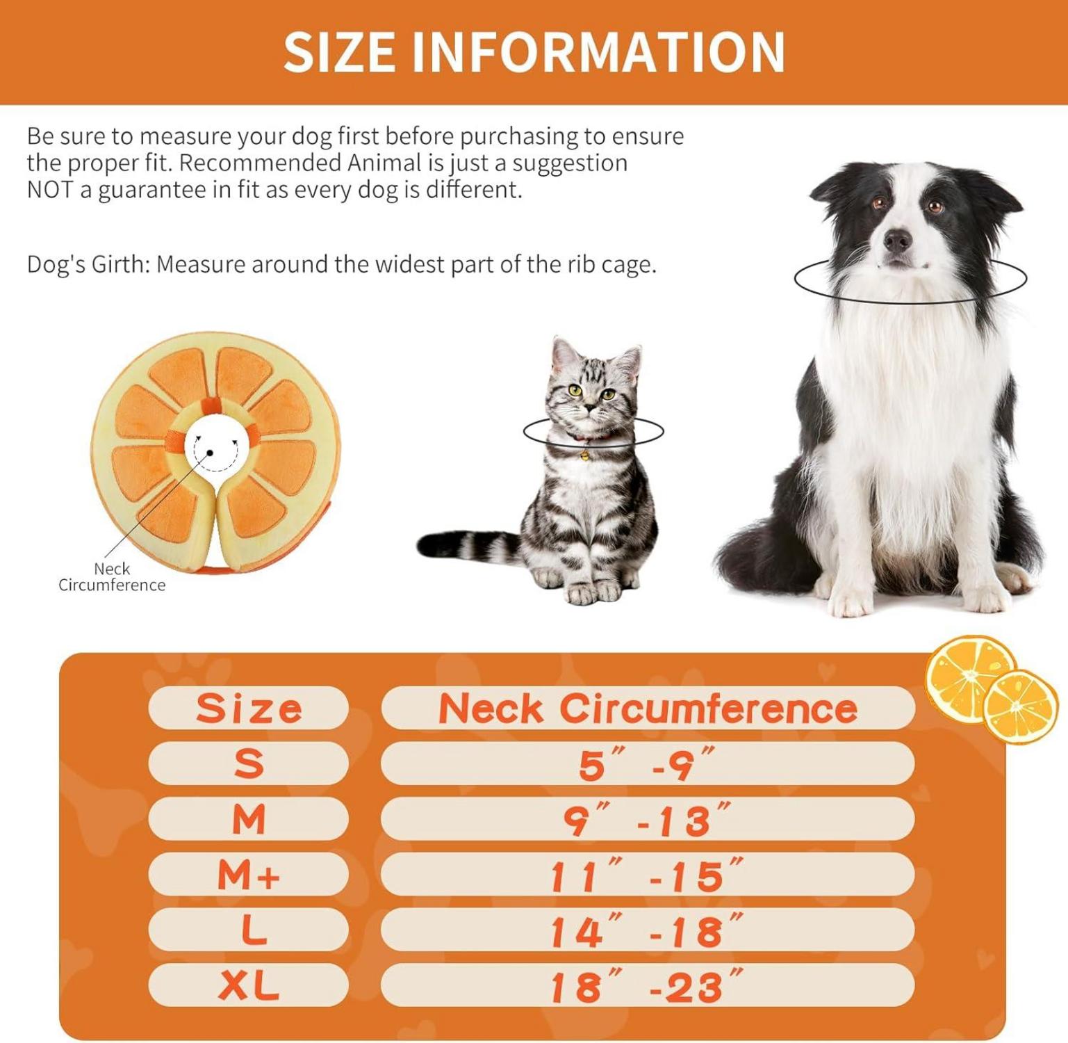 Aufblasbare Halskrause Hund Bequemer Leckschutz Katze