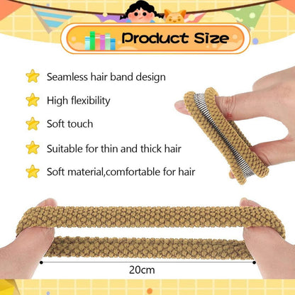 10er Packung Dickes Baumwolle Haargummi für Damen & Mädchen
