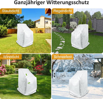Schutzhülle Gartenstühle Wetterfest Reißfest Transparent 70x70x120cm