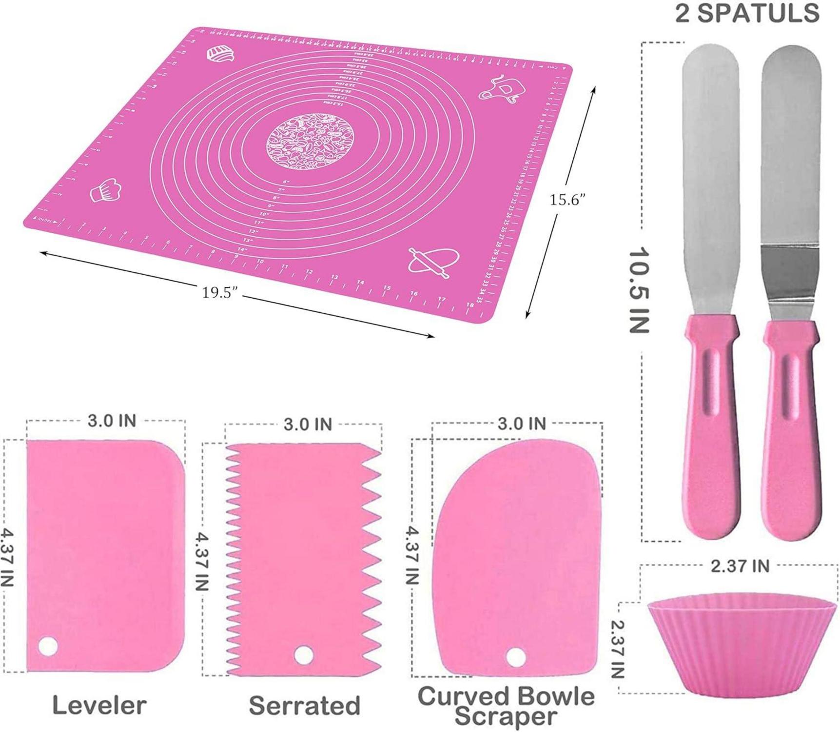 Kuchendekorationsset mit 370-teiligem Zubehör in Geschenkbox