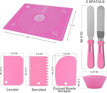 Kuchendekorationsset mit 370-teiligem Zubehör in Geschenkbox
