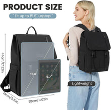 Rucksack Damen Herren 15.6 Zoll Laptop Wasserdicht Schwarz