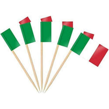 Italien Zahnstocher Flaggen – 200 Stück für EM, WM & Party