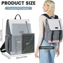 LOVEVOOK Damen Rucksack Elegant 15.6 Zoll Laptop Wasserdicht