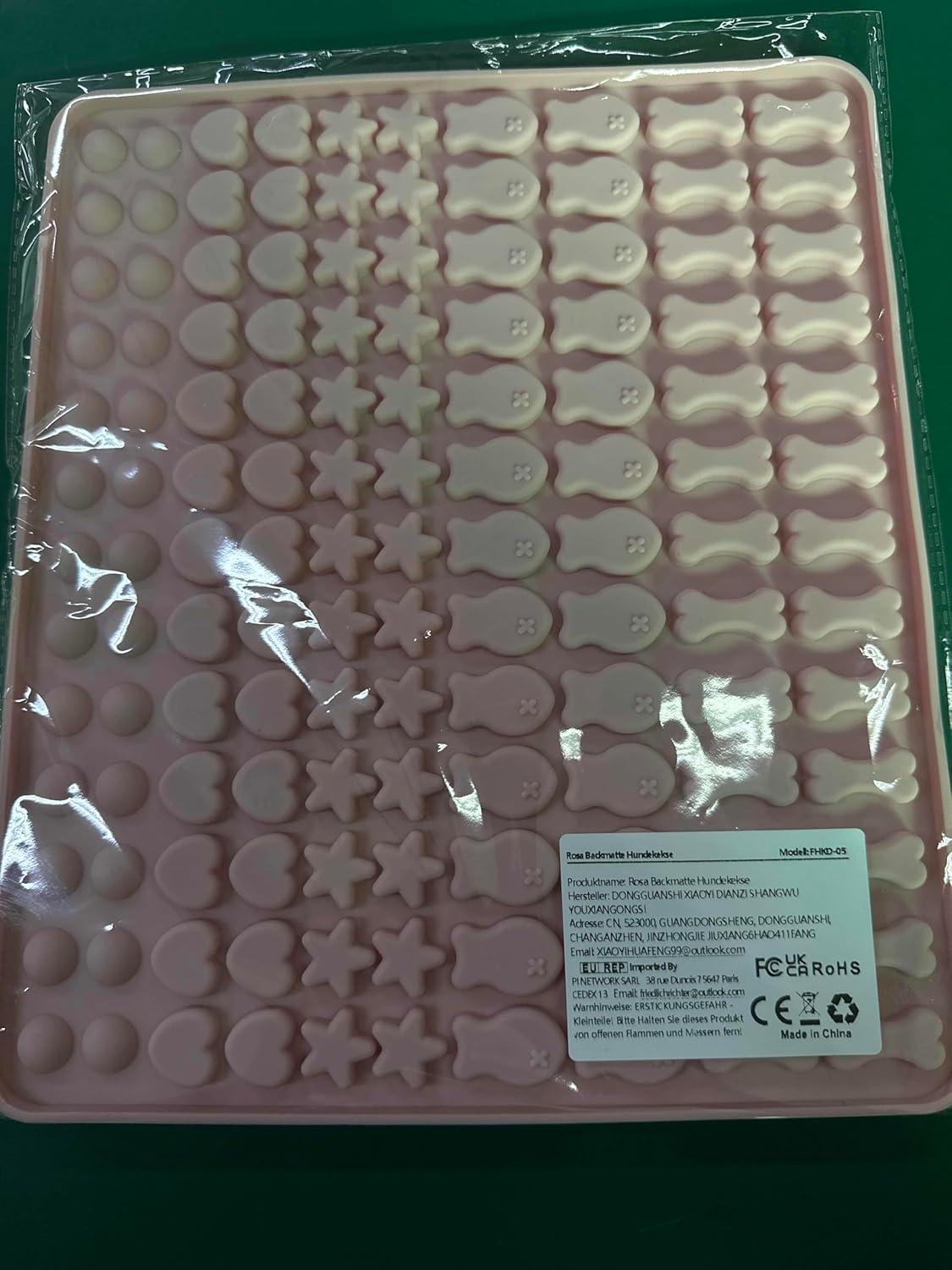 Silikon Backmatte Hundekekse 5 Formen 1 BPA-Frei Backunterlage DIY Leckerlis 130 Gitter