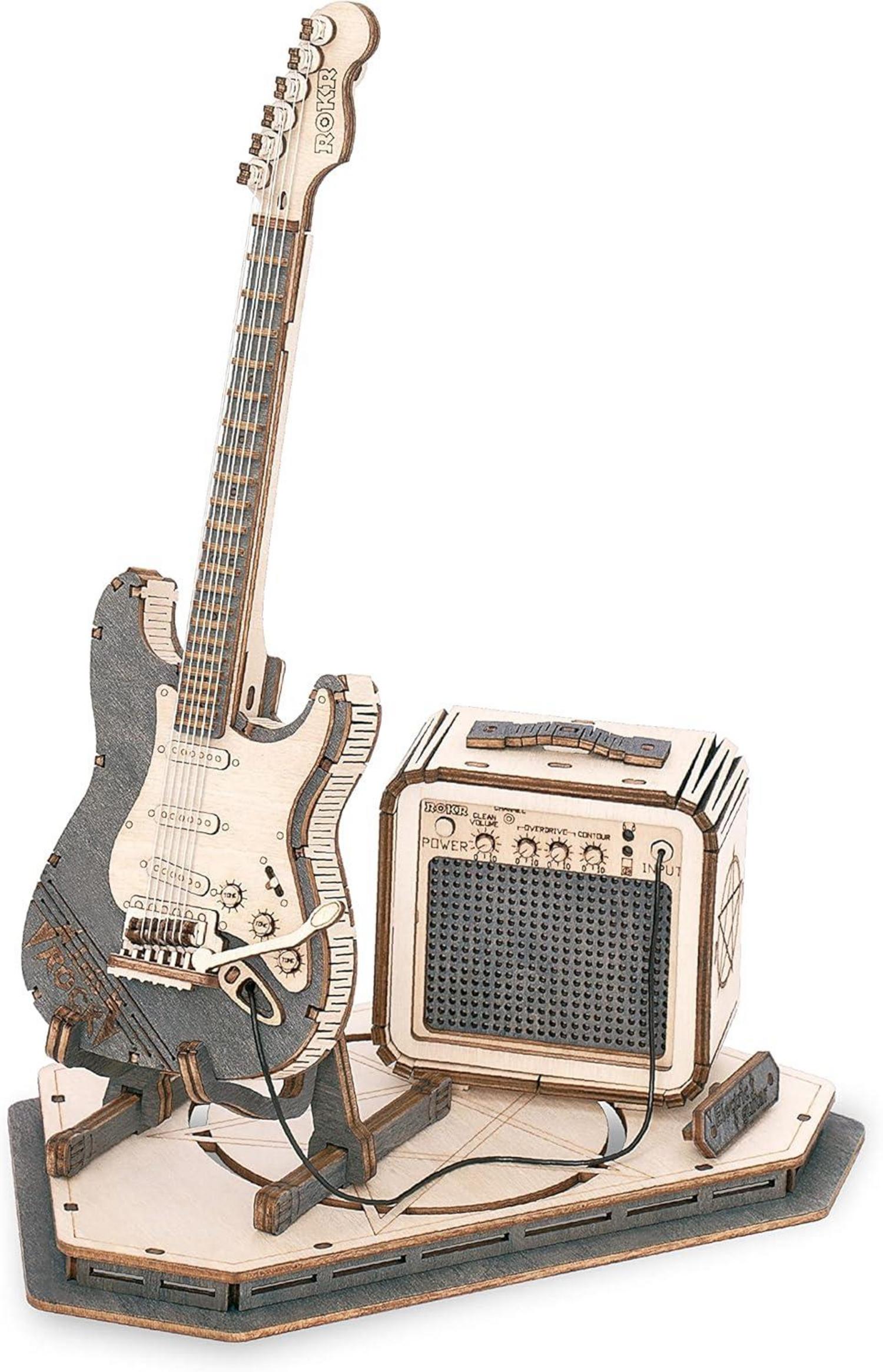 3D Puzzle Holzmodelle Bausatz Gitarre Musikinstrumente