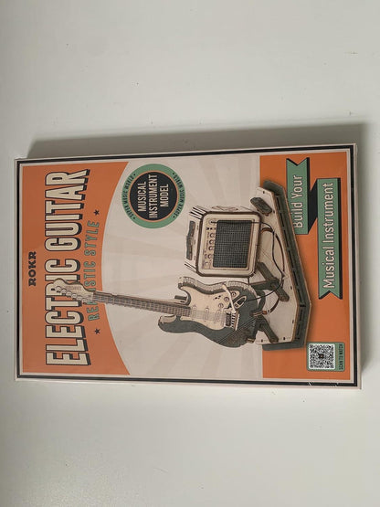ROKR 3D Puzzle Holzmodell Gitarre Musikinstrument DIY für Erwachsene