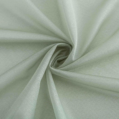 Chiffon Tischläufer Salbeigrün 400cm x 75cm, elegant & durchscheinend