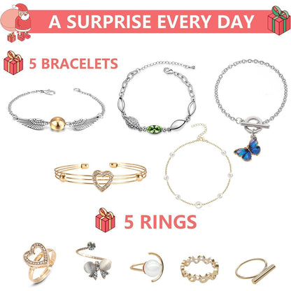 Schmuck Adventskalender Damen 2024 Mädchen