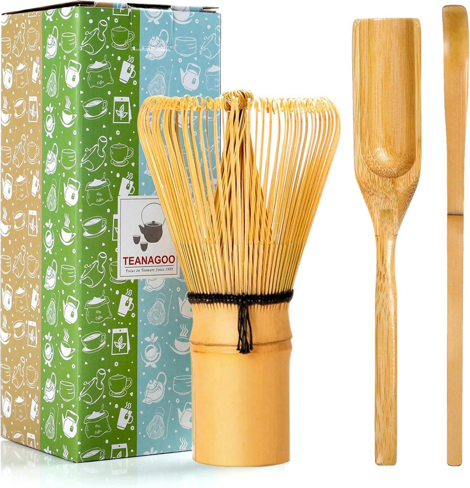 Japanisches Matcha-Zeremonie-Zubehör, Bambus Schneebesen Set